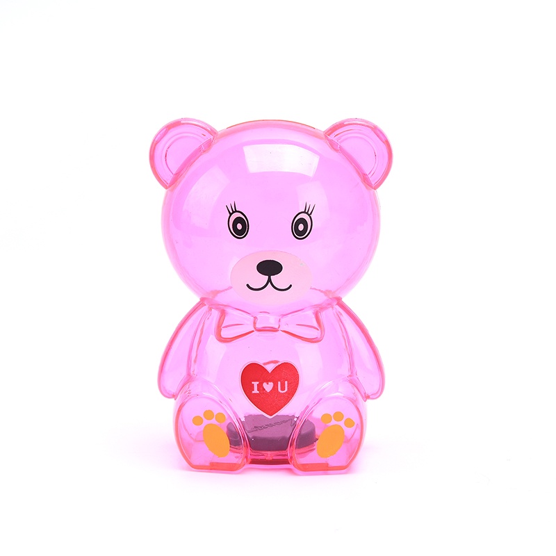 &lt; E2id &amp; &gt; Celengan Piggy Bank Bentuk Beruang Kartun Transparan Untuk Anak