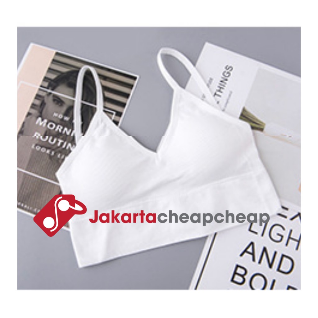 JC094 Pakaian Dalam Wanita Bra Cewek Tanpa Kawat Bralette Nyaman Polos