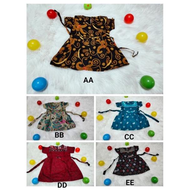 Dress Batik anak usia 4-5 tahun size M / Batik Pekalongan/ daster anak