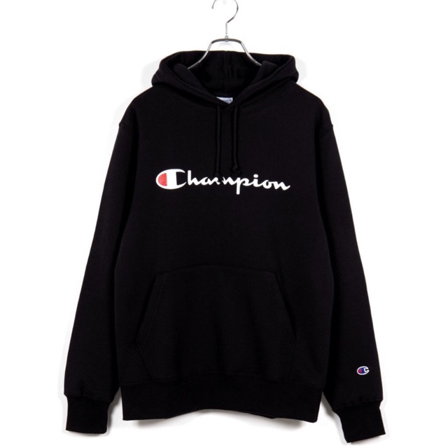 champion big script hoodie