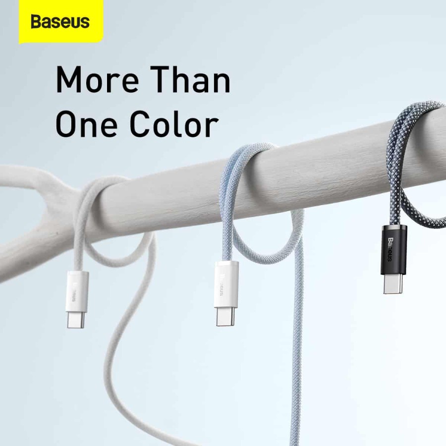 BASEUS ORIGINAL Kabel Data Dynamic Series Type C to Type C 100W 2M 200CM Super Fast Charging Ori Laptop Tipe C 2 Meter Cable