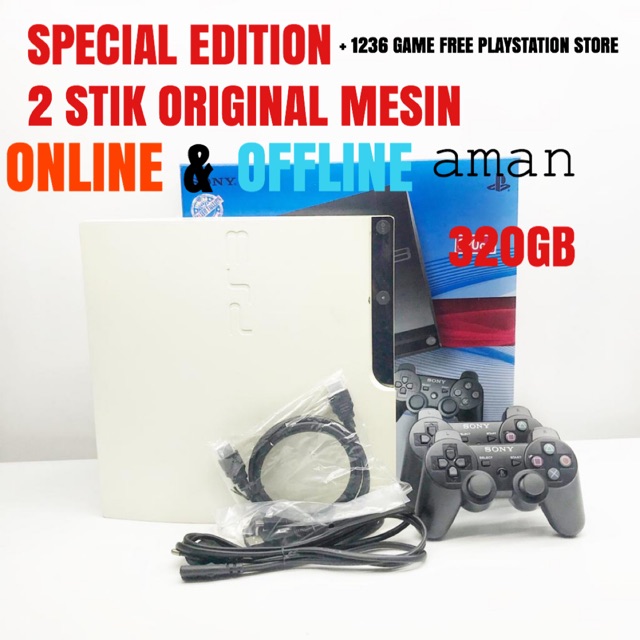 Ps3 Sony playstation 3 slim seri 25k 320gb cfw 4.86pro bisa online offline YouTube
