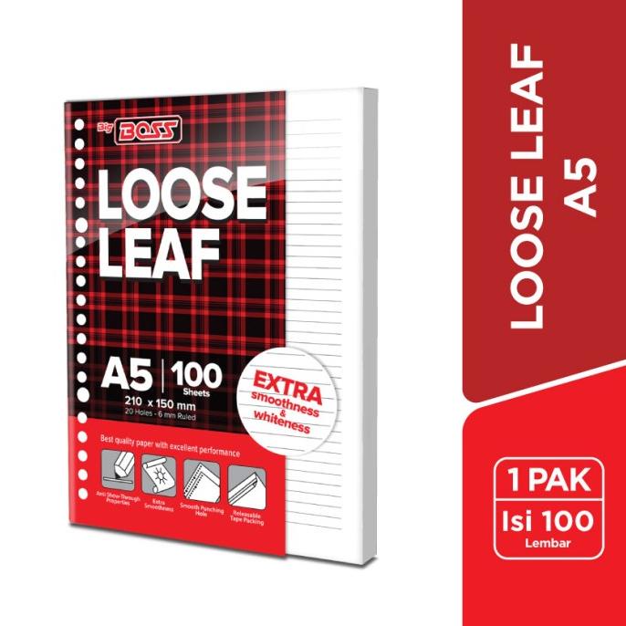 

BigBoss Loose Leaf A5 100 Lembar