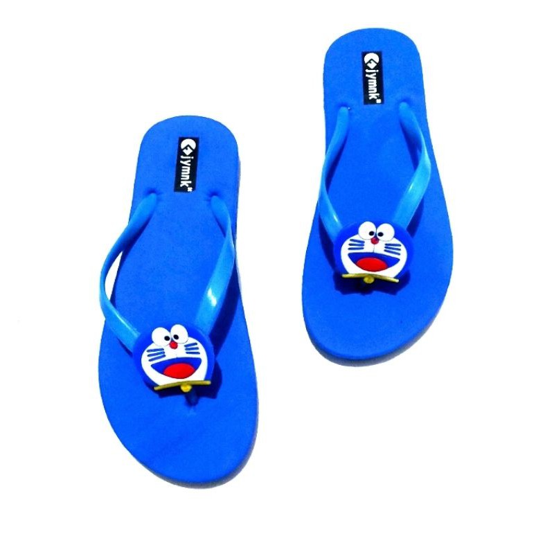 SANDAL JEPIT WANITA POLOS DORAEMON JYMK