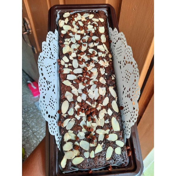 

brownies nyoklat almond