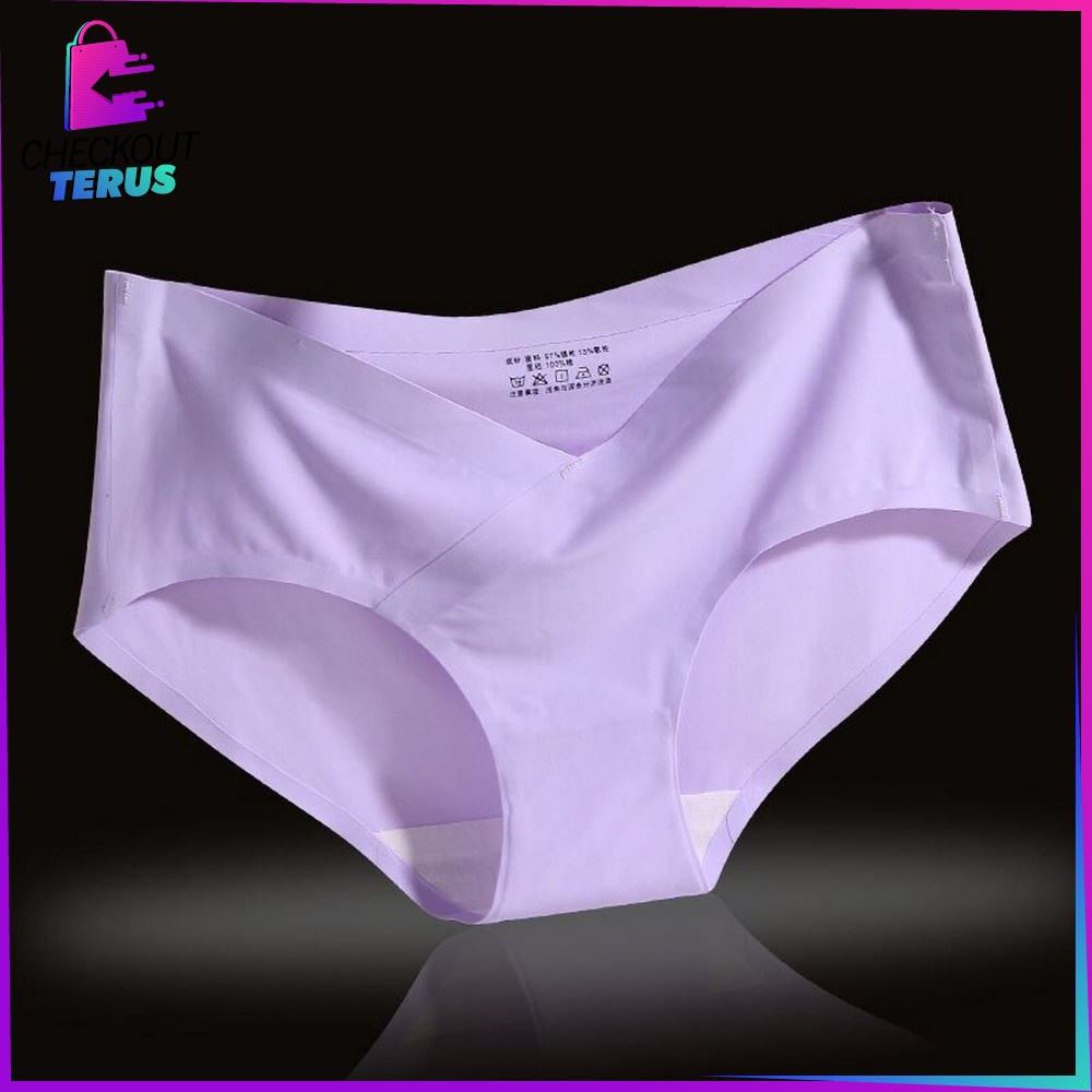 CT P37 Celana Dalam Seamless Wanita V Shape Low Waist Panties CD Wanita Polos Kolor Perempuan Underwear Wanita