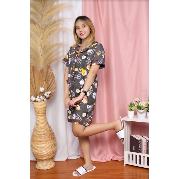 RX FASHION LIMITED SALE BAJU TIDUR WANITA PIYAMA PDK KARAKTER FIT XL