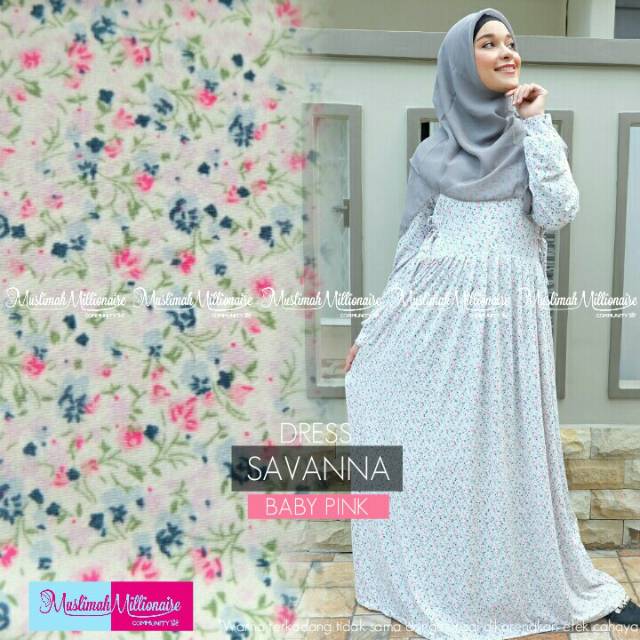 Baju Atasan Wanita Muslim Dress Savana