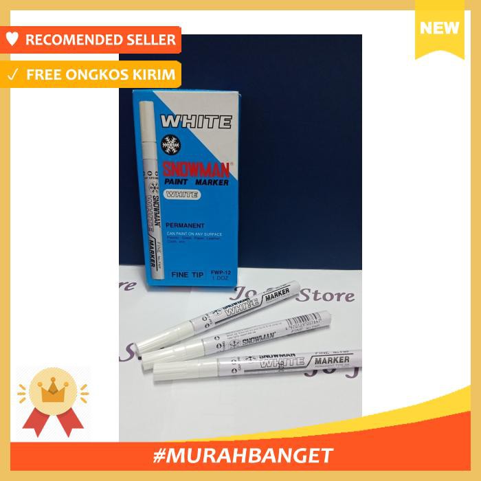 

Spidol Snowman Paint Marker White Fwp 12