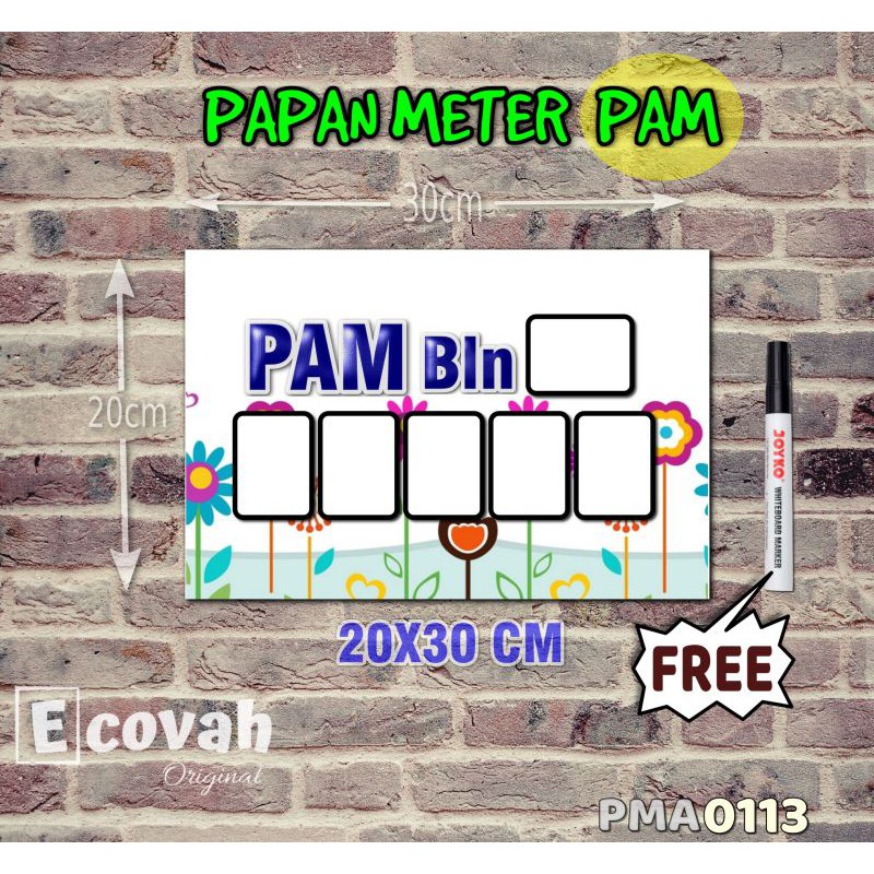 

Ecovah Papan Meter Listrik PLN PAM motif Unik - Floral 13