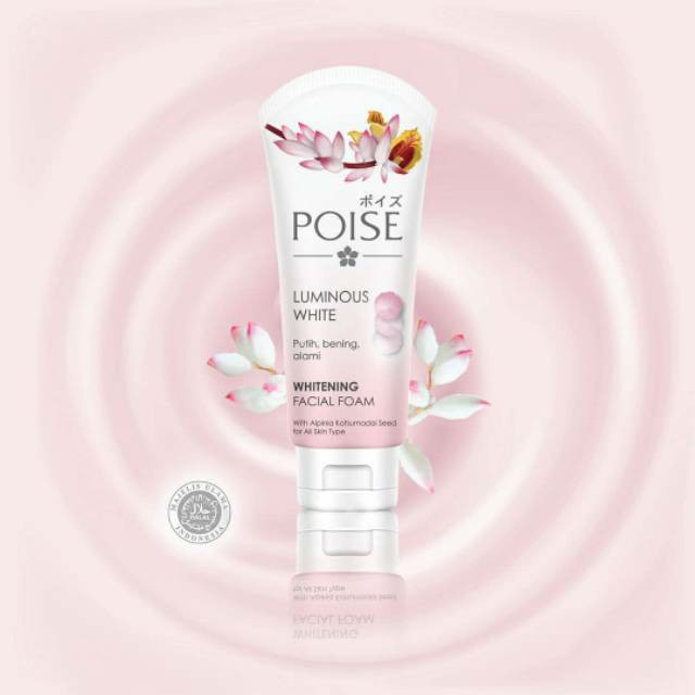 Poise Luminous White Whitening Facial Foam Sabun Wajah