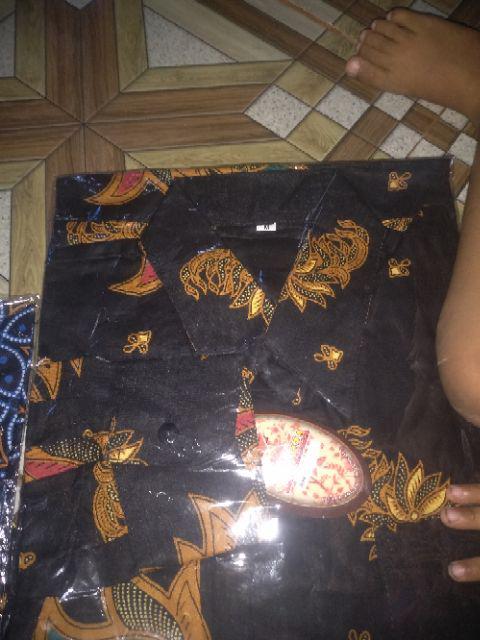 Batik Kemeja Lengan Panjang Motif Khas Pekalongan Baju Seragam Kantor Alkhalis