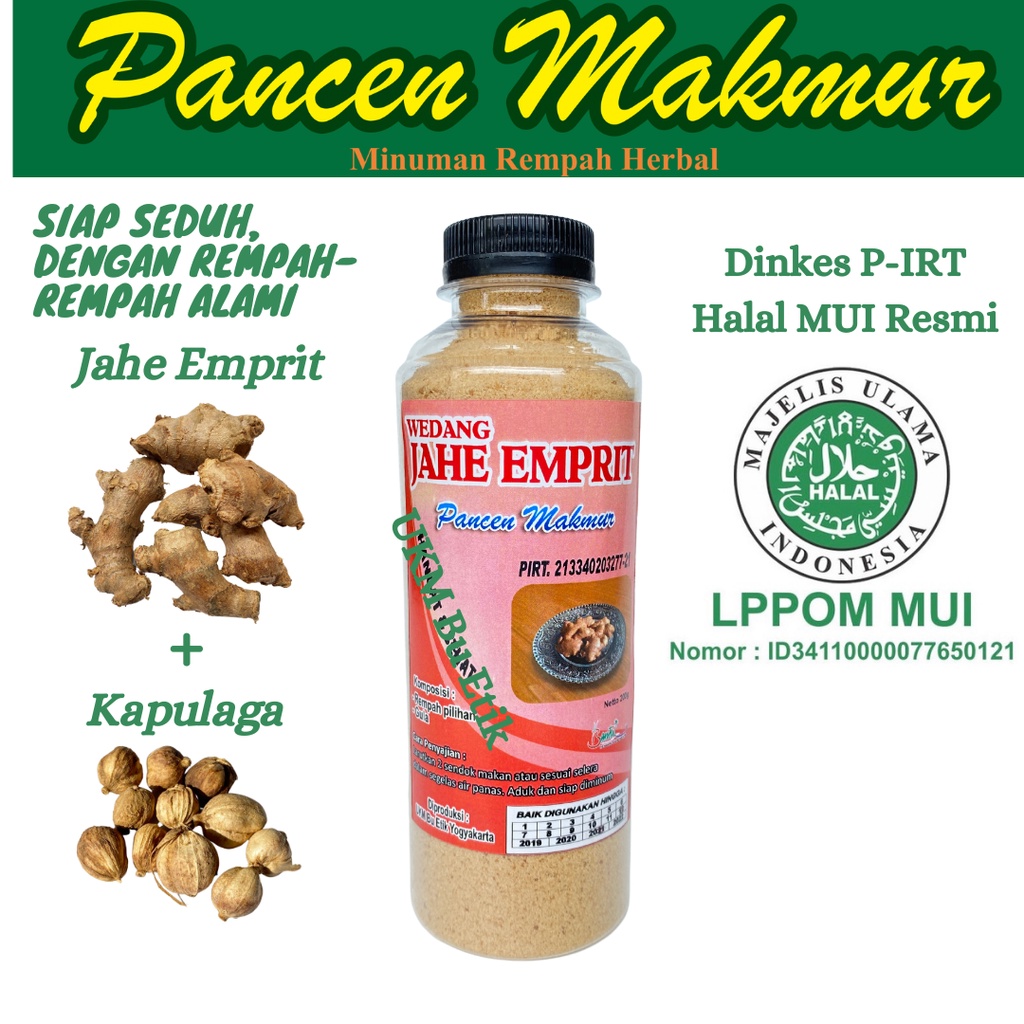 

Minuman Tradisional Bubuk Jahe Emprit Alami