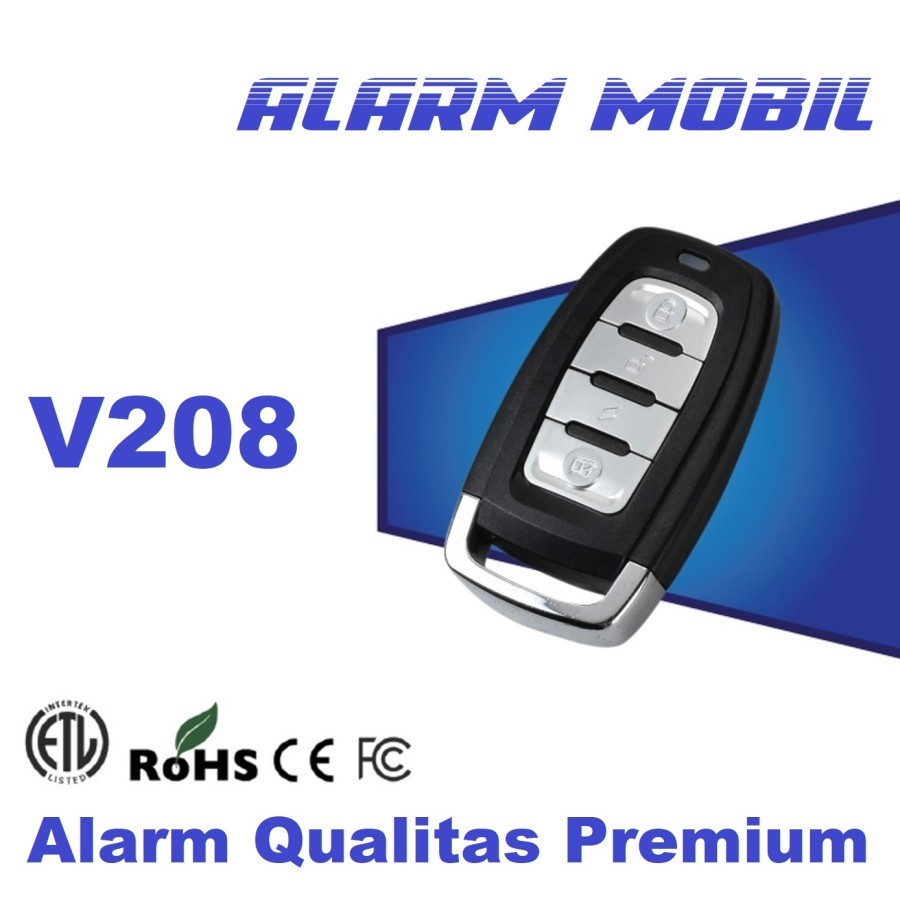 V208 Alarm Mobil Tuk Tuk Toyota Honda Mitsubishi Universal