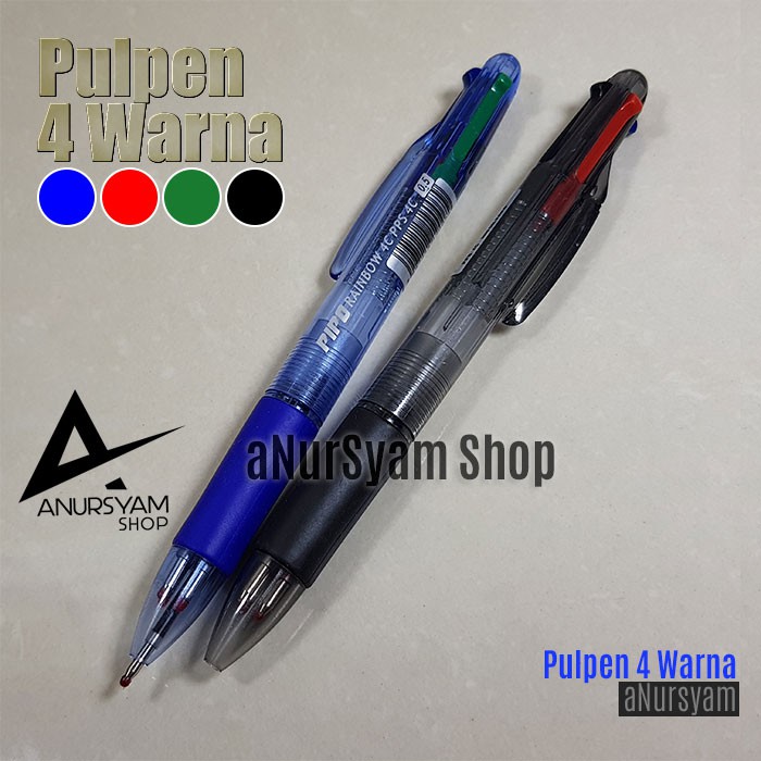 

Pulpen 4 Warna Rainbow 4C 0.5mm / Pulpen RAINBOW