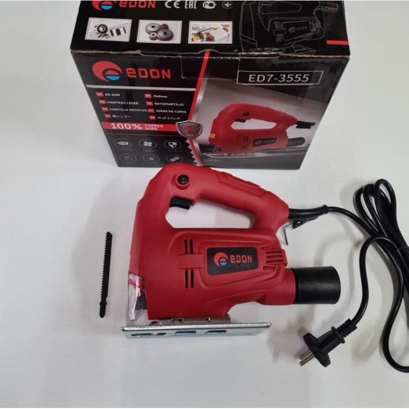 Gergaji Listrik | Mesin Jigsaw Jig Saw Gergaji Kayu Potong Triplek EDON ED7-3555