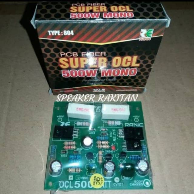 Kit Driver Power Amplifier Mono SUPER OCL 500W 804
