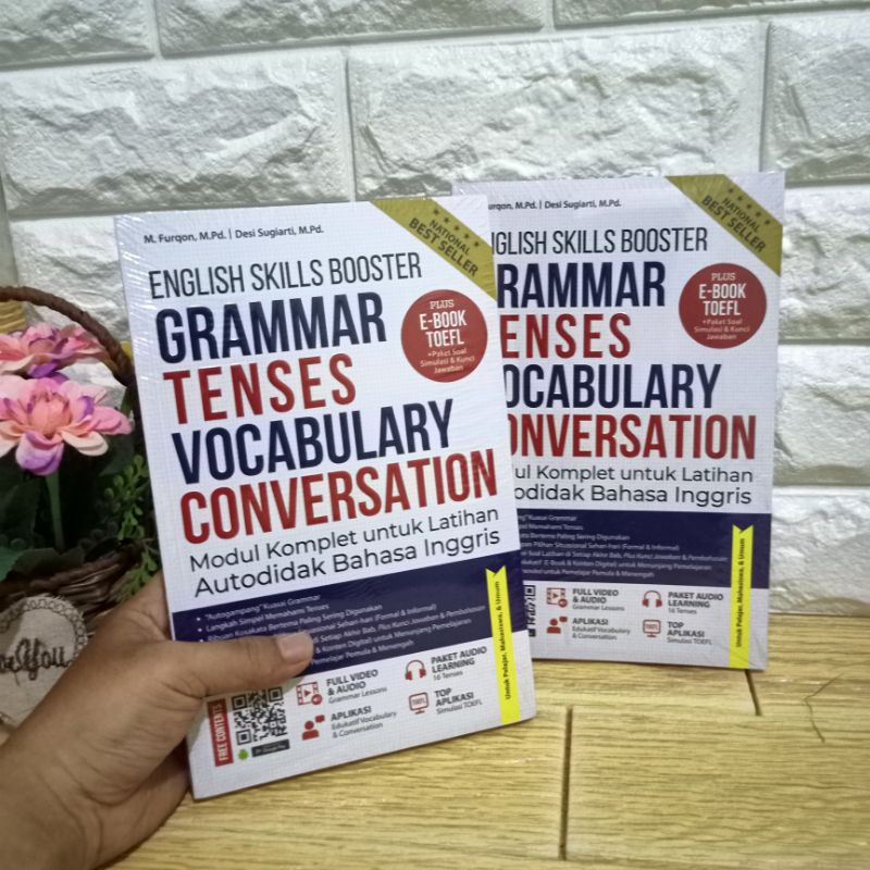 Buku Bahasa Inggris English skills booster : Grammar, Tenses, Vocabulary Conversation-1