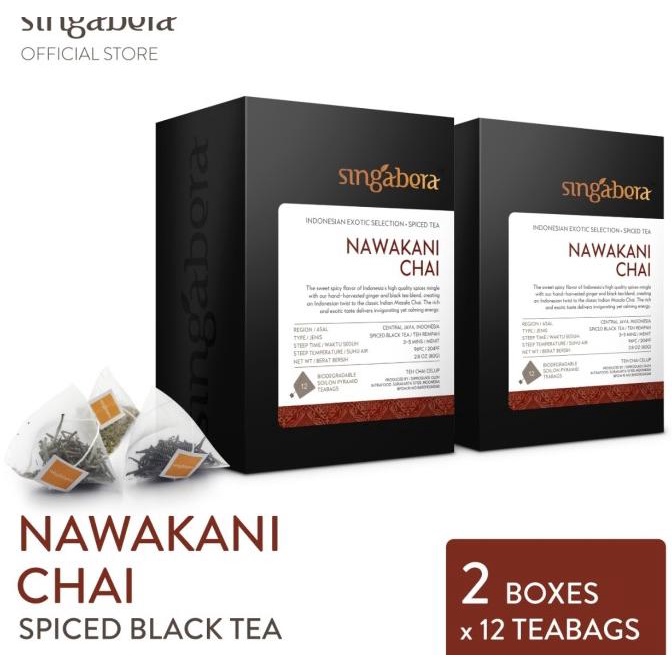 

[COD] Singabera Nawakani Chai - Spiced Black Tea - 2 box @ 12 teabags [COD]