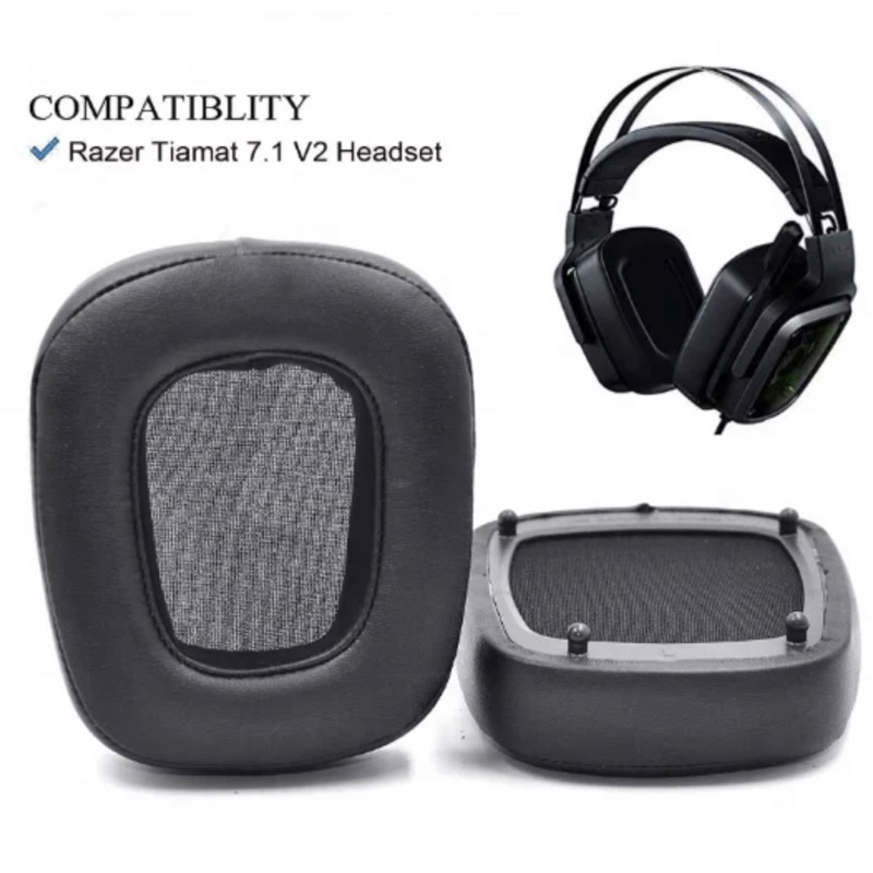Bantalan Penutup Telinga One Pair Ear Cushion Razer Tiamat 7.1 V2 Replacement Earpad Earcup Headphon