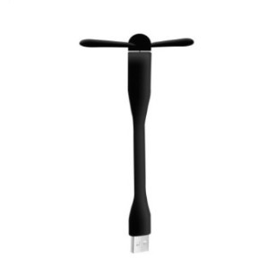 Kipas Angin Mini Portable Flexible Dengan 2 Balingbaling Dan Port USB Mini Fan