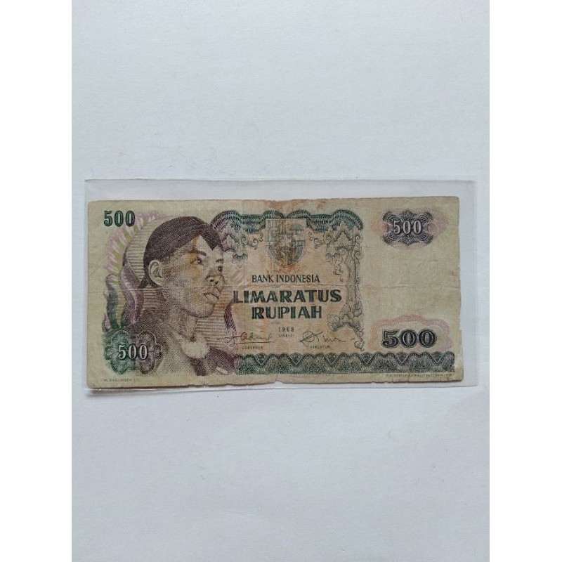 uang Kuno 500 Sudirman atau rp500 kondisi biasa