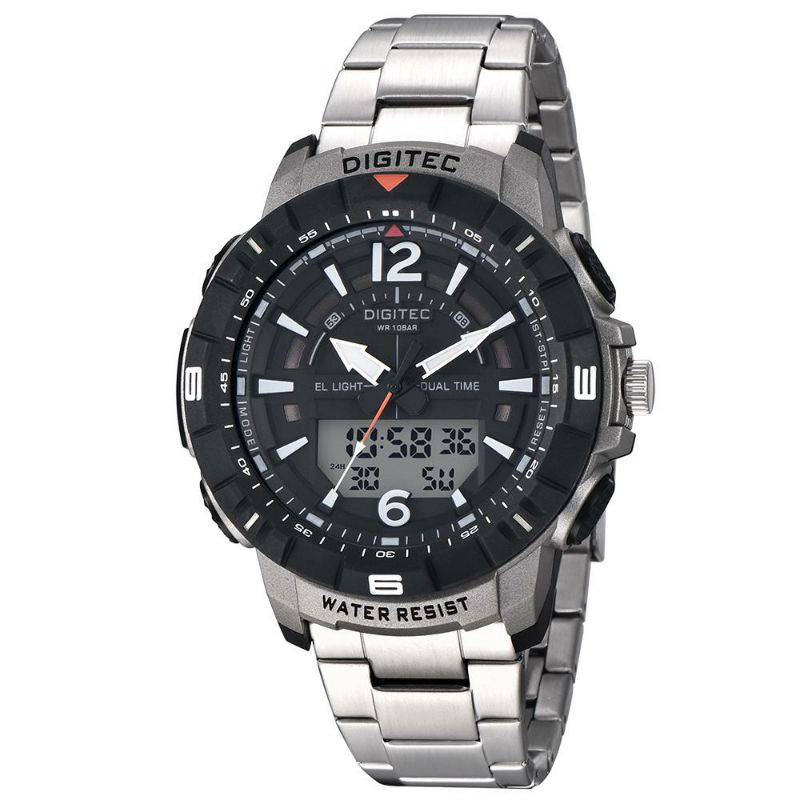 jam tangan original Digitec rantai DA-2131R stainless steel strap DA 2131 R garansi resmi stainlish