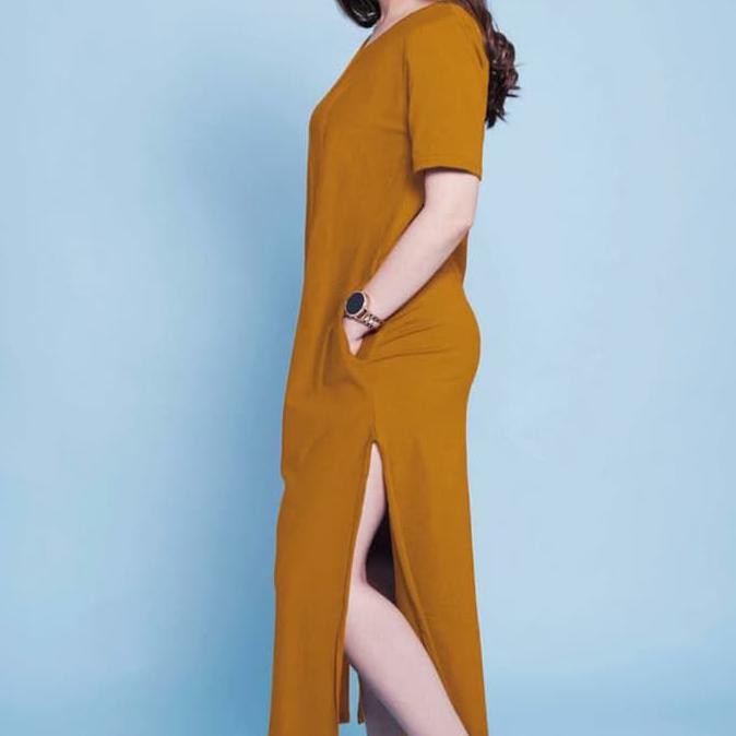 Termurah Vee Loose Dress Wanita Casual Big Size Jumbo