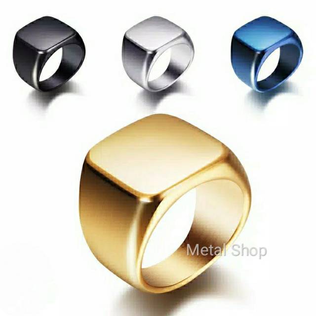 Cincin Titanium Pria Casual Trendy