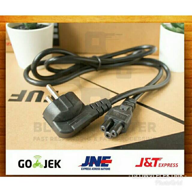Kabel power adaptor laptop - kabel laptop - kabel listrik laptop - colokan laptop