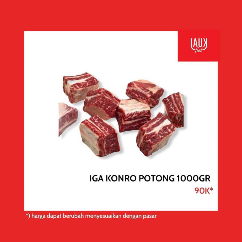 

AUS Iga Konro Potong 1000gr