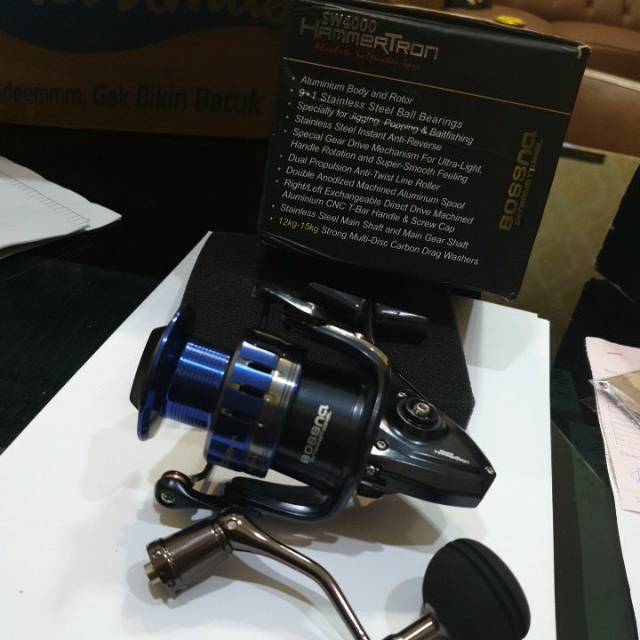 READY STOCK BOSSNA FISHING REEL HAMMERTRON SW4000