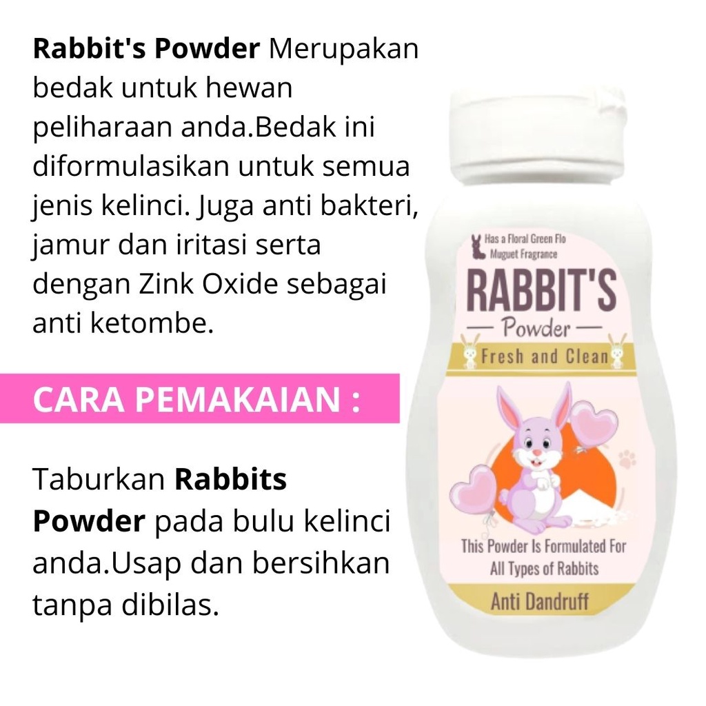 Bedak Kelinci Rabbit Powder Wangi Harum Raid All Powder FEFARM