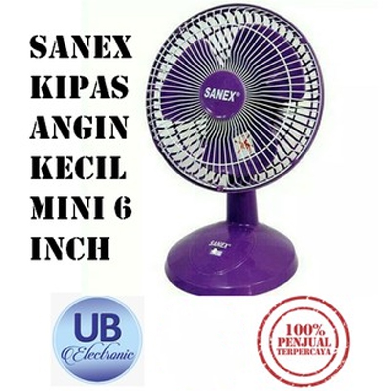 KIPAS ANGIN MEJA KECIL SANEX 6 INCH