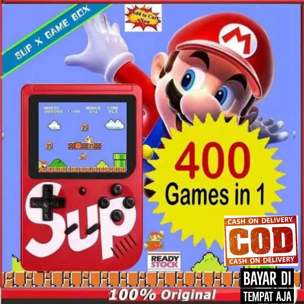 New Style Sup X Game Box 400 GAME / Gamebot Classic Mini / Game Pocket Machine / Mainan Anak Laki