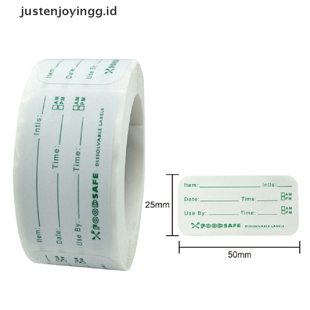 // justenjoyingg.id // 250pcs/roll Kitchen Sticker Refrigerator Freezer Food Storage Date Content Label ~