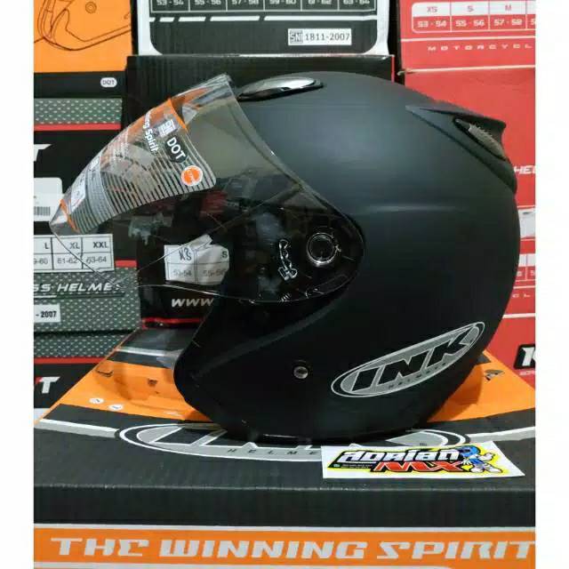 HELM INK CENTRO BLACK DOFF ORIGINAL HELM INK CENTRO ORI HITAM DOFF HELM INK KAPSUL ASLI GARANSI 100%