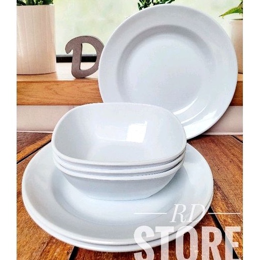 PROMO SET ALAMAT MAKAN / 3.PIRING &amp; 3.MANGKOK / MELAMINE WARE