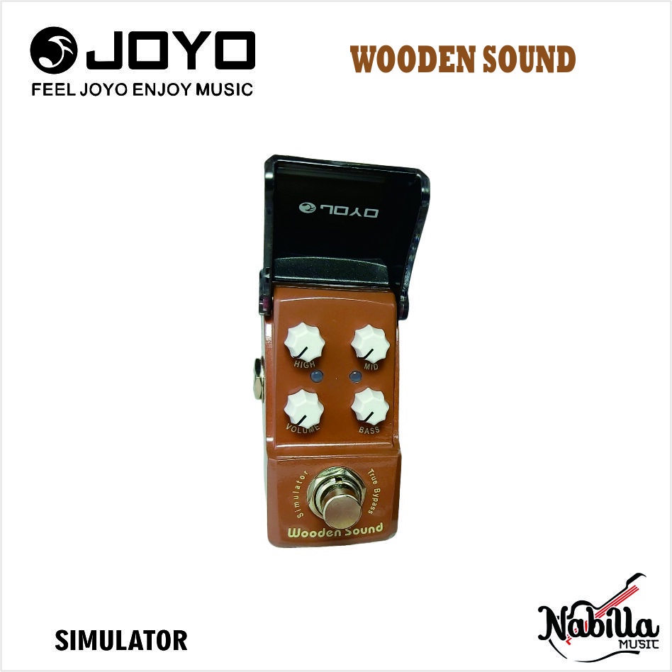 JOYO JF-323 WOODEN SOUND Acoustic Simulator Akustik Gitar Efek Original