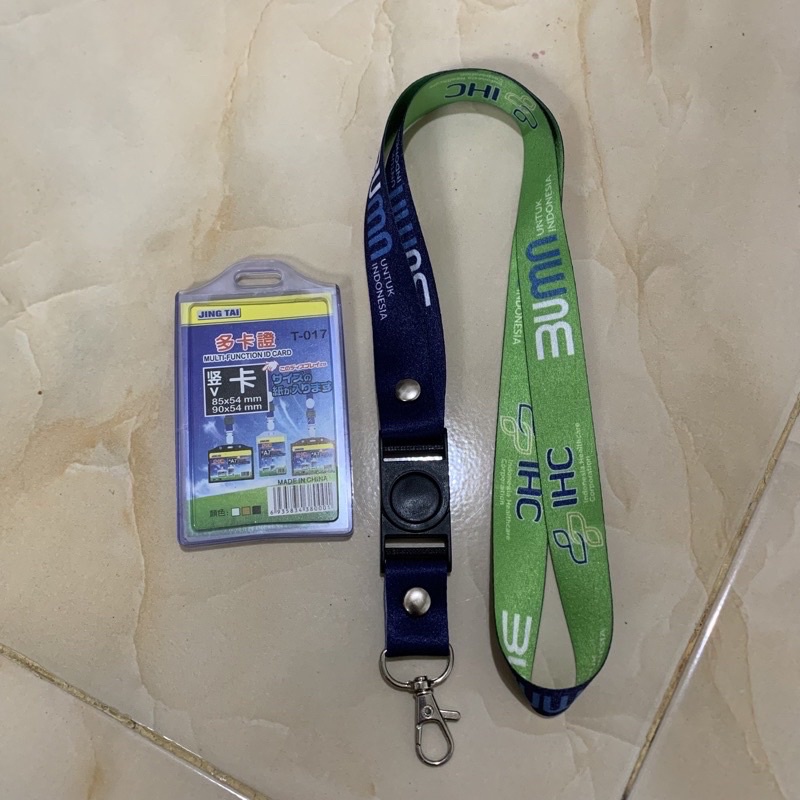 tali lanyard id card bumn ihc custom free desain satuan