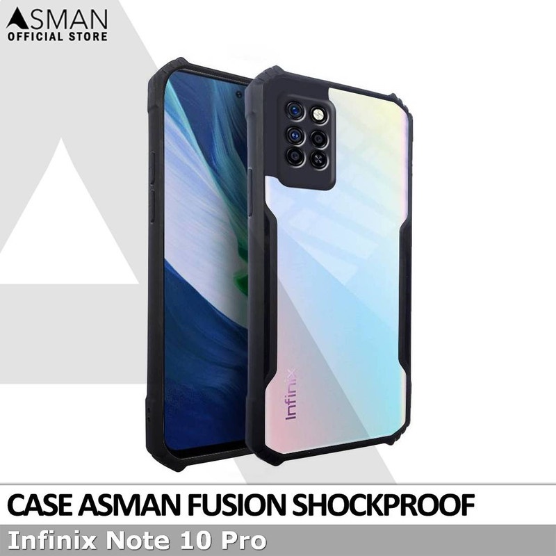 Asman Fusion Infinix Note 10 pro Case Premium Amor Acrylic