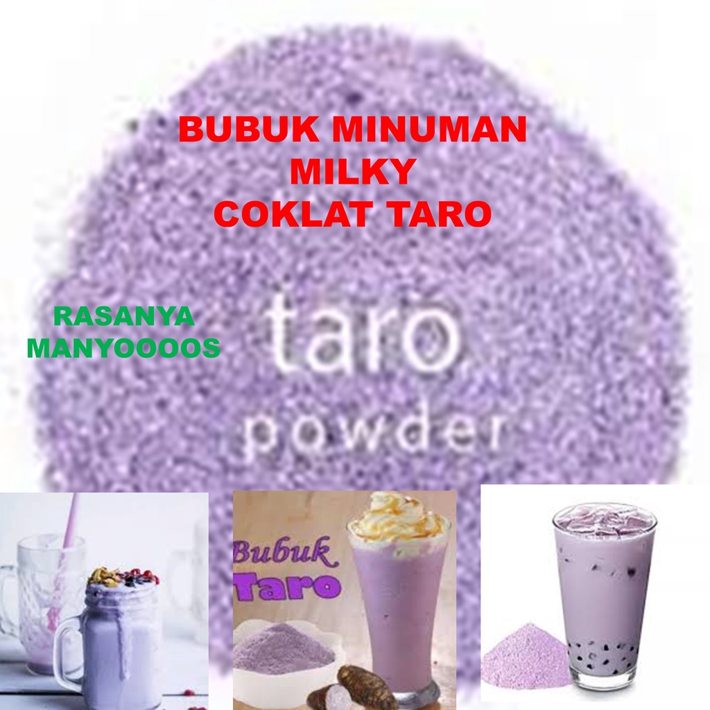 

Bubuk Minuman Coklat Taro Halal Berkwalitas Premium 100 gram | Bumbu Tabur Manis Coklat Bubuk Instan Milky Taro | Bubuk Minuman Murah Rasa Cokelat Choco Taro Fresh Powder Drink