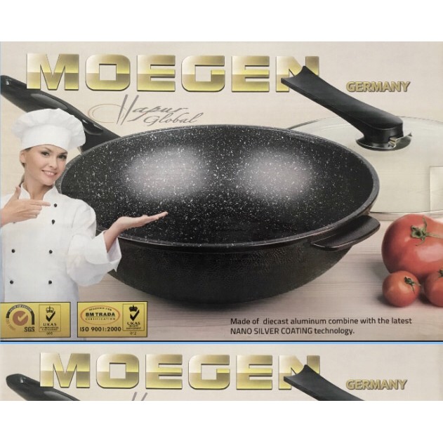 WOK PAN MOEGEN GERMANY MARBLE COATING 30 CM