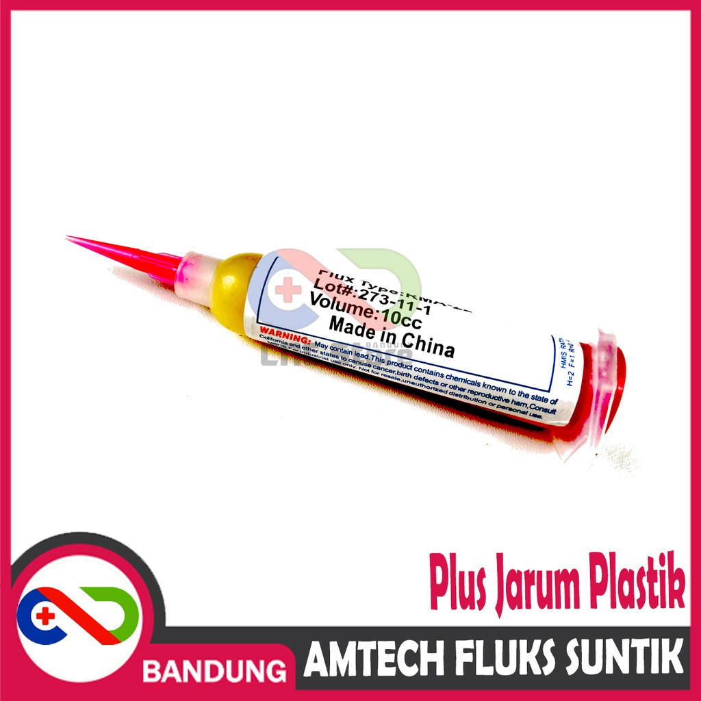 AMTECH FLUKS SUNTIK SIONGKA SOLDER + JARUM PLASTIK