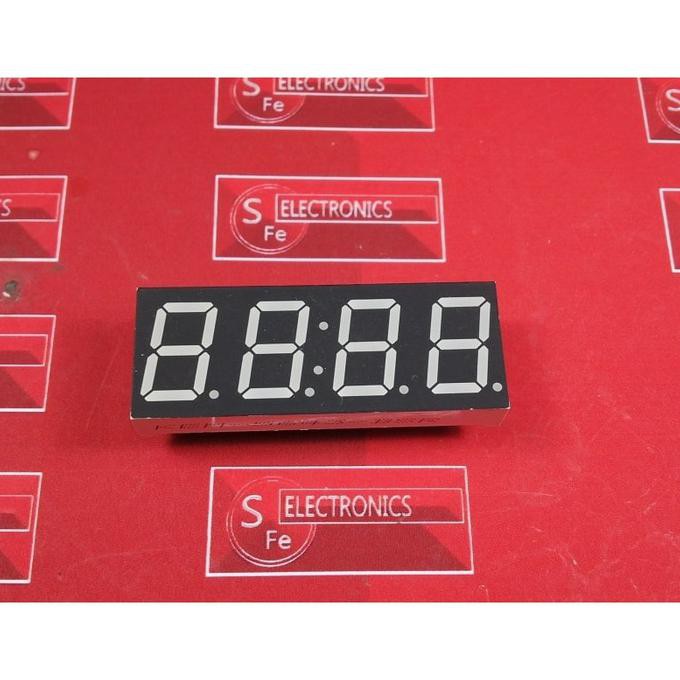 0.56inch 4 Digit Seven Segment Common Anoda Merah Clock Type