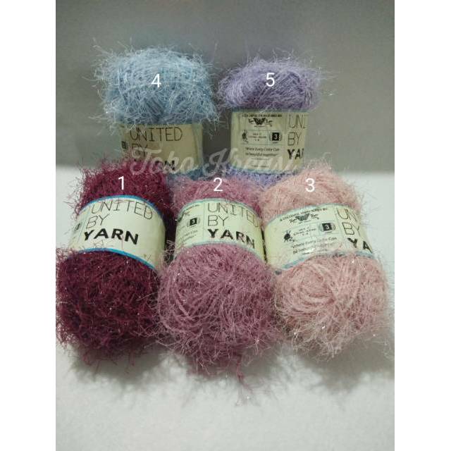 Benang fancy / fancy yarn bahan polyester @50gr