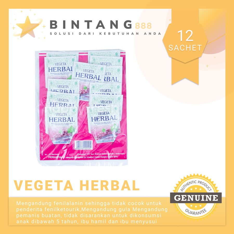 

Vegeta Herbal Ungu Isi 12 Sachet