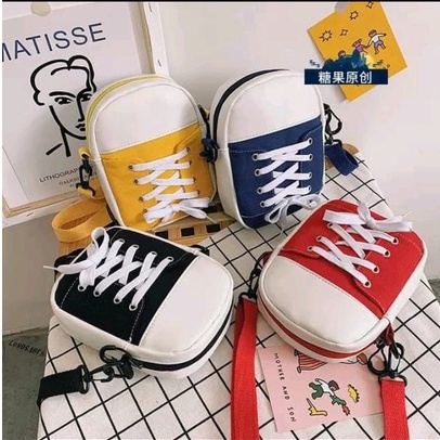 FANSTORE_PKU - Sling Bag / Wanita / Mini / Elmo / Tas Bahu / Selempang / Korea Style / Jalan / Hitam