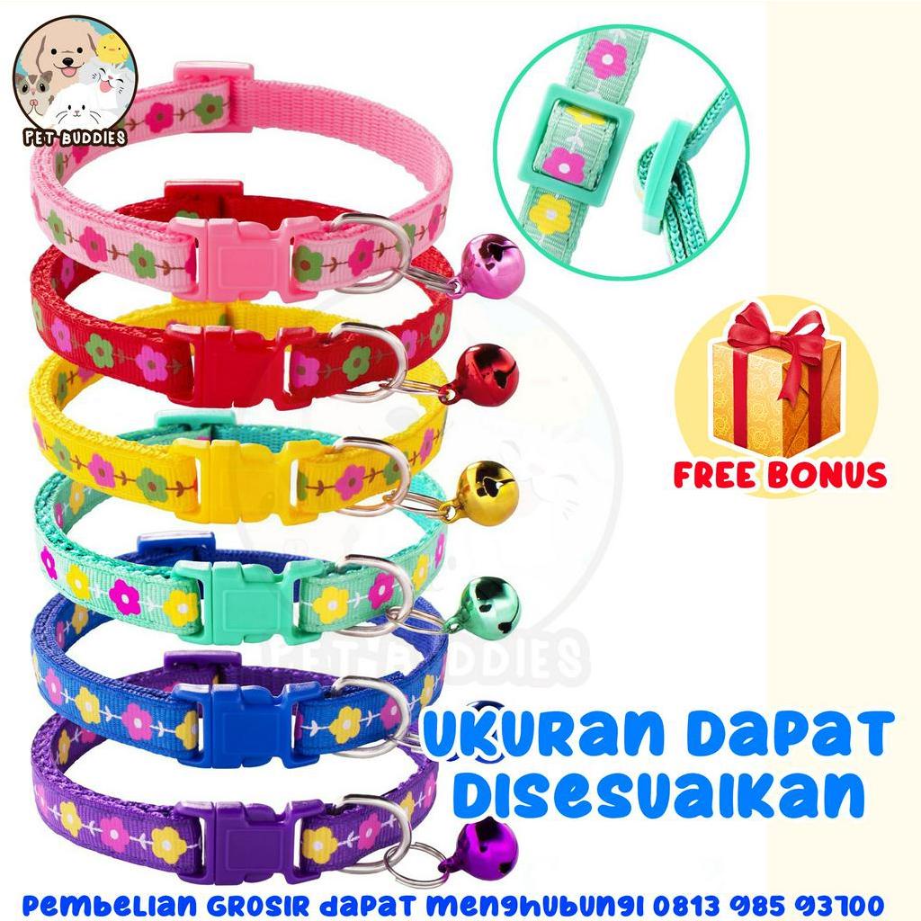 Pet Collar Kalung Lonceng Kucing/Anjing Motif Lucu