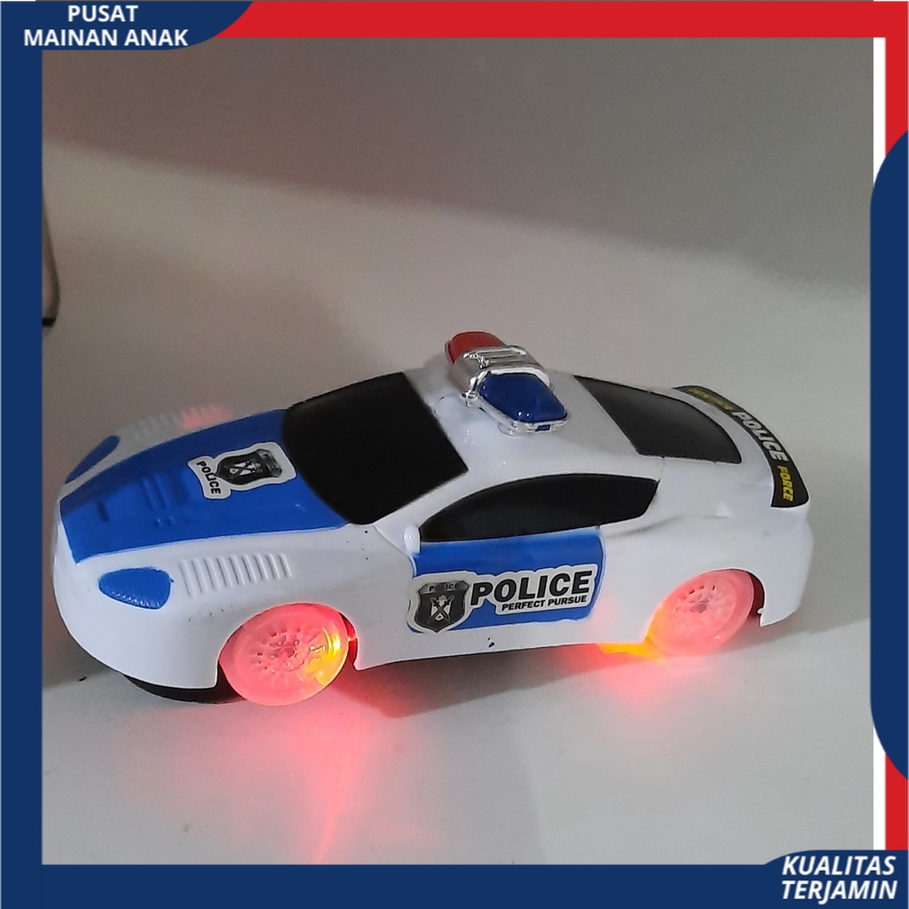 ( BISA COD ) PROMO Mainan Anak Mobil Polisi Baterai Super Police Car Ada Musik Dan Lampu / Mainan Anak Laki Laki SNI Murah